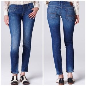 Lucky Brand Sienna Button Fly Cigarette Crop Jean
